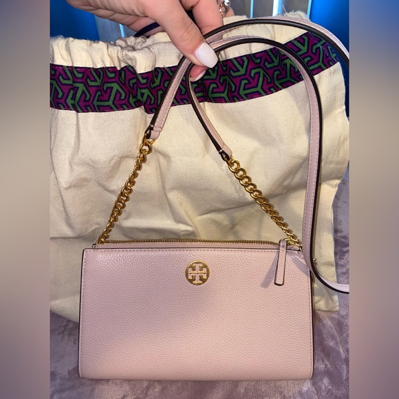 Tory Burch Handbags - Tory Burch Pale Pink Crossbody Bag With Duster Bag